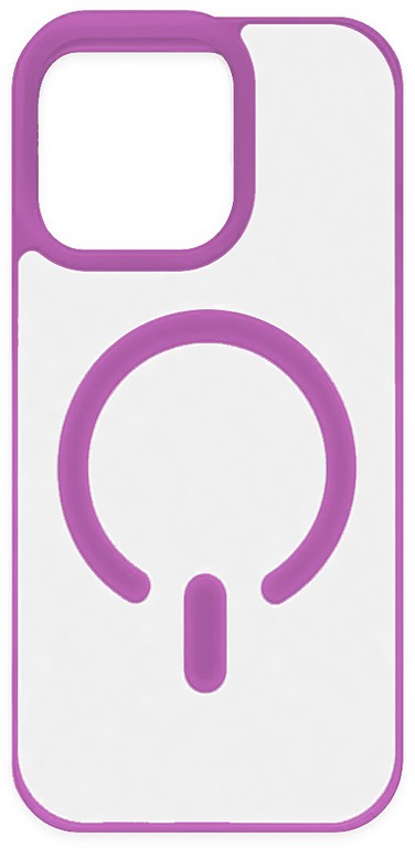 ObaStyle Creative Semiclear Case για Apple iPhone 14 Pro Max - Βιολετί
