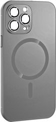ObaStyle Metal Effect Magnetic Soft Cover Case για Apple iPhone 15 Pro Max - Ασημί