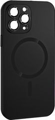 ObaStyle Metal Effect Magnetic Soft Cover Case για Apple iPhone 14 Pro Max - Μαύρο