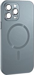 ObaStyle Metal Effect Magnetic Soft Cover Case για Apple iPhone 12 Pro - Γαλάζιο