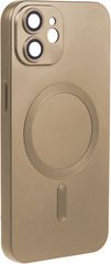 ObaStyle Metal Effect Magnetic Soft Cover Case για Apple iPhone 12 - Χρυσό