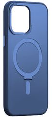 MLK+ Semiclear Magnetic Hard Stand Case για Apple iPhone 14 Pro Max - Μπλε