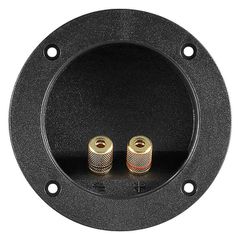 POWERTECH τερματικό ηχείου 6mm ή banana plug 4mm CAB-V036, Φ105mm, μαύρο