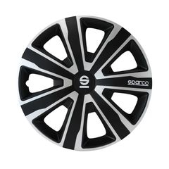 Τάσια Τροχών Palermo 14'' μαύρο-ασημί 4τμχ Sparco