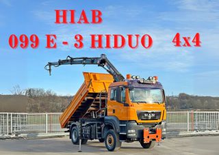 Γερανοί - Φορτηγά Με Γερανό MAN 2009 TGS 18.360 * HIAB 099 E-3 HIDUO + ​​ραδιόφωνο *4x4