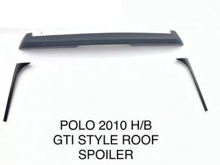 Αεροτομή Οροφής Για Vw Polo 6R R-Look Με Πλαινά 3 Τεμάχια Από Abs Πλαστικό