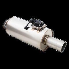 Round Body 7" x 15" (17,78cm x 38,1cm) Center in/Center out 3" Flanged Inlet, 3" Single-wall Outlet