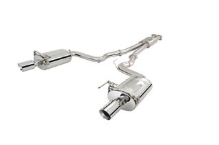 3" Cat-Back System System with Oval Mufflers, 304 Stainless Steel