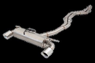 Dual 2.5"-3" Cat-Back System Varex Muffler, 304 Stainless Steel