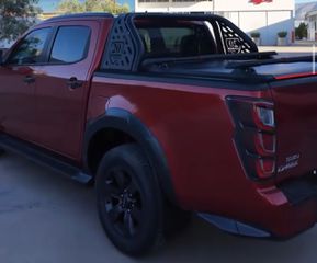 Μαύρο ματ ανοξείδωτο Roll bar δύο σκελών με πάνελ (RB 4070 INOX BLACK) Isuzu D-Max 2021+