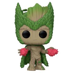POP figure Marvel We Are Groot - Groot as Scarlet Witch-thumb-1