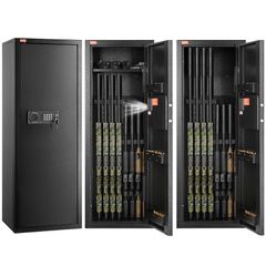 VEVOR 6-8 Rifles Gun Safe Rifle Θυρίδα ασφαλείας με κλειδαριά & ψηφιακό πληκτρολόγιο αφαιρούμενο ράφι