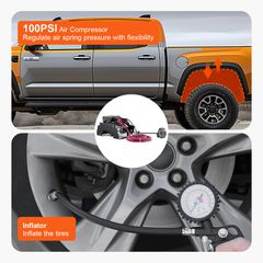 VEVOR Air Shock Controller 12V 100PSI Wireless On Board Air Compressor System-thumb-4