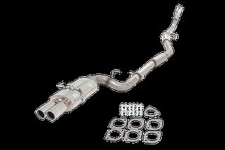 3" Turbo-Back System, 409 Raw Stainless Steel (for track and off road use only)