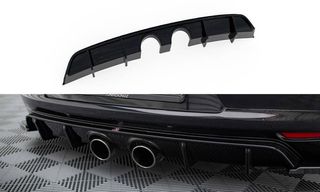 Διαχύτης / Diffuser Maxton Design V.2 Volkswagen Scirocco Mk3 (R32 Exhaust) - Μαύρο Γυαλιστερό - (VW-SC-3-RS2G+RS2RG)