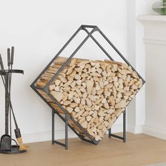 Ράφι για καυσόξυλα Ανθρακί 100x25x100 cm Ατσάλι ψυχρής έλασης 864289