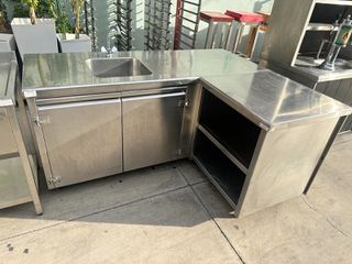 Πάγκος γωνία με γούρνα (Α3533)