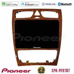 Pioneer SPH-PF97BT Series Mercedes C Class (W203) Multimedia Station 9 (Tablet Style) (Wooden Style) Με Carplay & Android Auto | Pancarshop