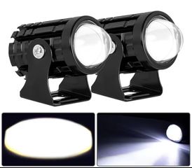 LED ΠΡΟΒΟΛΕΙΣ ΜΟΤΟΣΥΚΛΕΤΑΣ ΑΛΟΥΜΙΝΙΟΥ ΑΔΙΑΒΡΟΧΟΙ 6000Κ ΟΛΟΚΛΗΡΩΜΕΝΟ ΣΕΤ ΜΕ ΔΙΑΚΟΠΤΗ ΕΤΟΙΜΟ ΓΙΑ ΤΟΠΟΘΕΤΗΣΗ