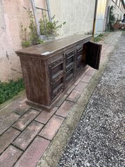 Μπουφέ, παλιό ξύλινο έπιπλο, εταζέρα, κρυσταλιέρα, κομό, ντουλάπα, ντουλάπι