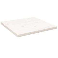 vidaXL Επιφάνεια Τραπεζιού Τετράγωνη Λευκή 40x40x2,5 εκ. Μασίφ Πεύκο