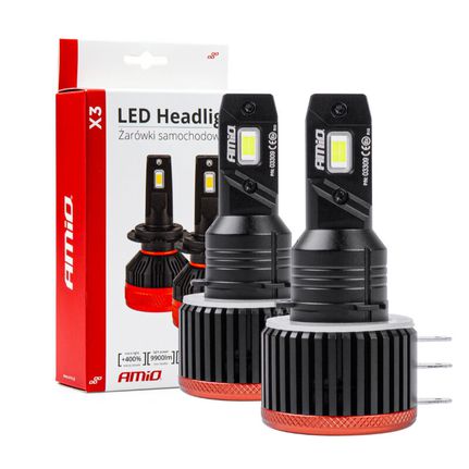 Κωδ.286068 ΛΑΜΠΕΣ LED H15 9-16V 90W 6.500K 9900lm CANBUS ΜΕ ΑΝΕΜΙΣΤΗΡΑΚΙ X3 SERIES AMIO - 2ΤΕΜ. τηλ.215-215-8211