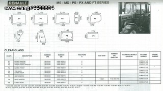 RENAULT MS-MX-PS-PX-FT SERIES ΓΝΗΣΙΑ ΚΡΥΣΤΑΛΛΑ ΚΑΜΠΙΝΑΣ