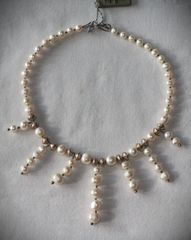 Κολιέ από ακατέργαστα μαργαριτάρια sterling silver 925 από κλείσιμο καταστήματος SST014