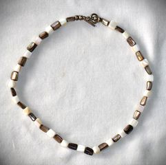 Κολιέ από όστρακα mother of pearl sterling silver 925 από κλείσιμο καταστήματος SST022