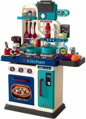 Παιδική κουζίνα Buba - Kitchen Chef, μπλε, 53 τεμάχια