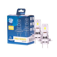 ---Κλειστά έως 21/8/2026--- ΛΑΜΠΕΣ H7 12V 2x 21W max6.000K 4600lm PRO SMART SERIES LED M-TECH - 2 τεμ.