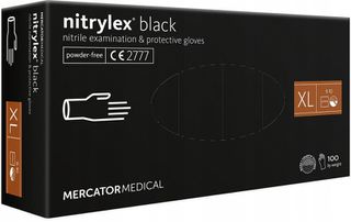 Κωδ.320361 ΓΑΝΤΙΑ ΝΙΤΡΙΛΙΟΥ MERCATOR NITRYLEX BASIC ΣΕ ΜΑΥΡΟ ΧΡΩΜΑ ΧLARGE (ΧL) AMIO - 100 Τεμ. τηλ.215-215-8211