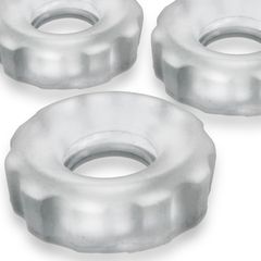 Super Huj C-Ring 3-pack Clear Ice-thumb-2