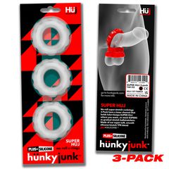 Super Huj C-Ring 3-pack Clear Ice
