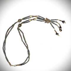 Κολιε Ημιπολύτιμοι λίθοι Αχάτης Ασήμι sterling silver 925 από κλείσιμο καταστήματος SST037