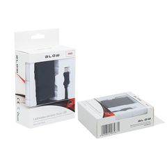 Φορτιστής 2.1A με καλώδιο microUSB με προστασία από βραχυκύκλωμα σε μαύρο χρώμα