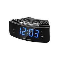 Ψηφιακό Ραδιόφωνο - Ρολόι Kruger 1.2" μπλε οθόνη LED διπλής αφύπνισης