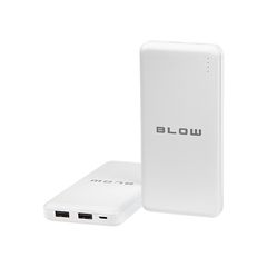 Power Bank με χωρητικότητα μπαταρίας 20000mAh 2xUSB PB20C BLOW σε λευκό χρώμα