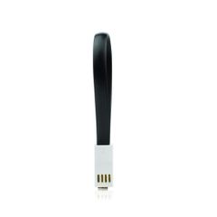 USB καλώδιο με μαγνήτη - micro USB universal 20cm μαύρο χρώμα