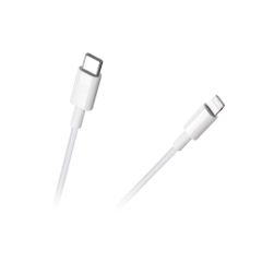 Καλώδιο USB C - Lightning με μήκος 1m Rebel σε λευκό χρ΄΄ωμα