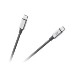 Καλώδιο USB C μέγιστη ισχύς 65W με μήκος 1m Rebel μαύρο χρώμα με λειτουργικό σύστημα Android ή Windows
