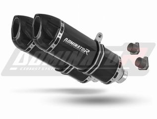 Εξατμίσεις Διπλά Τελικά Dominator HP1 Black S.Steel/Carbon End  KTM 990 Adventure 2007-2012 Με Σιγαστήρες