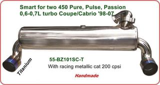 Σύστημα εξάτμισης για SMART FOR TWO 450 PURE, PULSE, PASSION