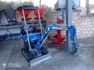 Tracked Excavator Graecus 2025 EB12-PRO / Μίνι τσαπάκι 1.2Τ,DIESEL KUBOTA,ΓΡΑΜΜΗ ΣΦΥΡΑΣ Κ.Α-thumb-2