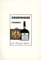 📯 Διαφήμιση (1965) 1) Courvoisier Cognac. Κονιάκ / ποτό 2) Παράσταση Αρχαίοι Έλληνες μουσικοί
