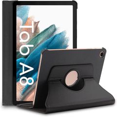 Περιστρεφομενη θηκη βιβλιο 360 μοιρων για SAMSUNG GALAXY TAB A8 10.5 INCH SM-X200/X205/X207 ΜΑΥΡΟ