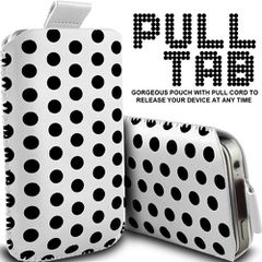 Polkadot θήκη για το iPod Touch άσπρη με μαύρες βούλες (OEM)