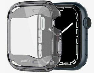 Spigen Ultra Hybrid Θήκη Σιλικόνης με Τζαμάκι Space Clear για το Apple Watch 45mm