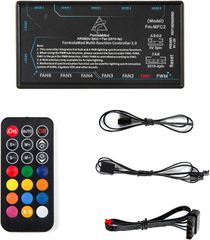 Sync Controller for ARGB (5v 3-Pin) Lighting & Fan (2510-4-Pin) Power/PWM, Multifunctional Hub for Connecting/Synchronizing to Motherboard