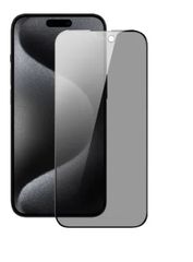 Full Face Full Glue PRIVACY Black Αντιχαρακτικό Γυαλί 9H Tempered Glass Προστατευτικό Οθόνης για iPHONE 15 Pro Max - ΜΑΥΡΟ